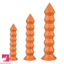 9.84in 11.81in 13.78in Thread Spire Large Soft Cock Anal Butt Plug Dildo