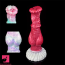 9.96in Soft Silicone Big Knot Petal Horse Dildo For Women Real Sex