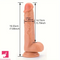 7.69in Lifelike Veins Hands-Free G-Spot Stimulation Dildo Anal Sex