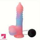 8.46in Silicone Spiked Luminous Water Spray Special Fantasy Dildo