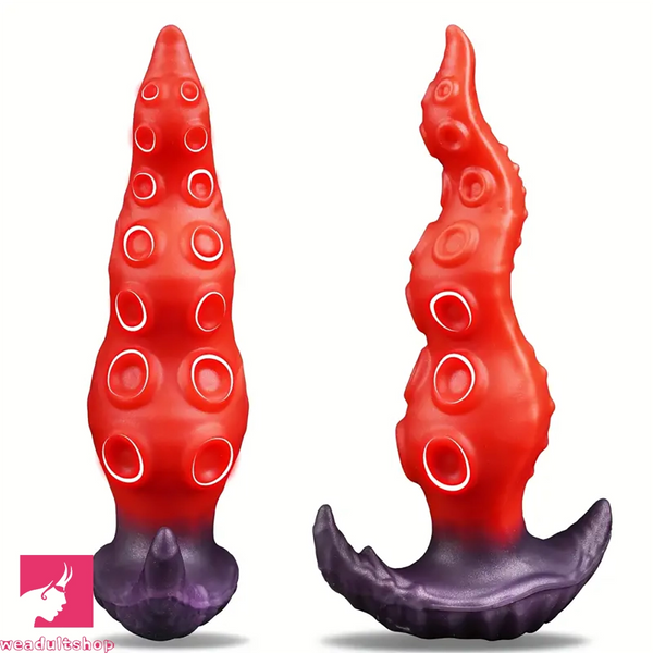 8.07in Wearable Fantasy Tentacle Butt Plug Silicone Monster Dildo