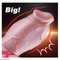 6.5in 8.3in Real Silicone Soft Thick Fat Men Massage Big Dildo With Veins