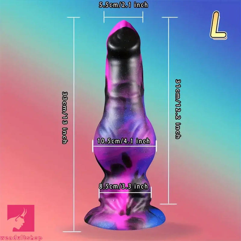 9.8in 11.8in 13in Dog Knot Big Long Anal Dildo Soft Silicone Cock Dildo