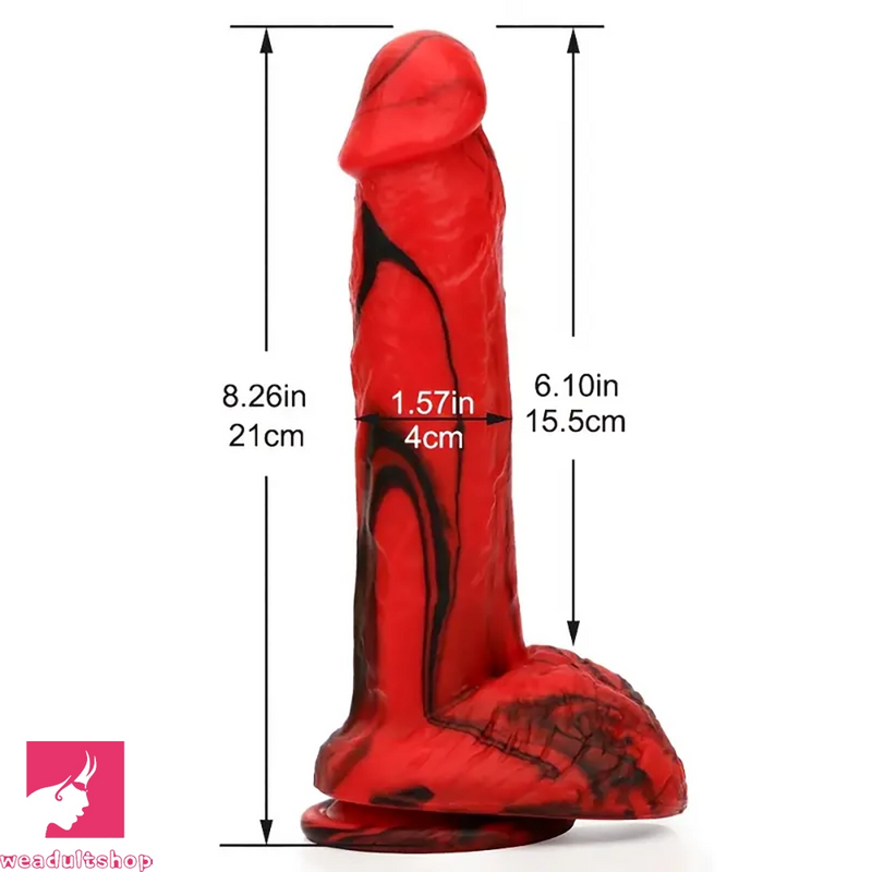 8.26in Realistic Body-Safe Silicone Dildo For Cock Anal Stimulation