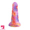 7.67in Big Girth Luminous Anal Pink Camo Silicone Female Dildo