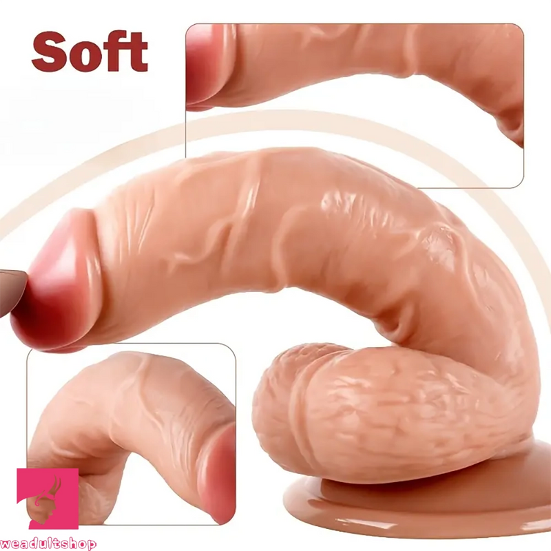 7.09in Realistic PVC Lifelike Penis Dildo For Female Masturbation Sex