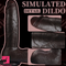 10.2in Lifelike Penis Big Ebony Cock Dildo For Women Masturbation