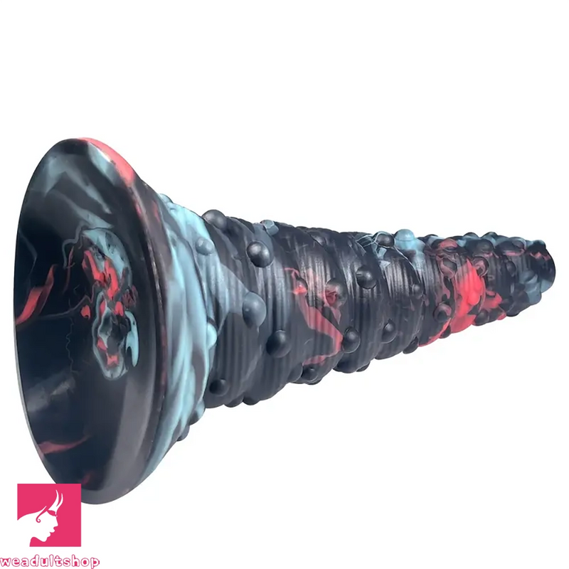 8.07in Spiked Big Monster Spiral Silicone Soft Dildo For Adult Toy