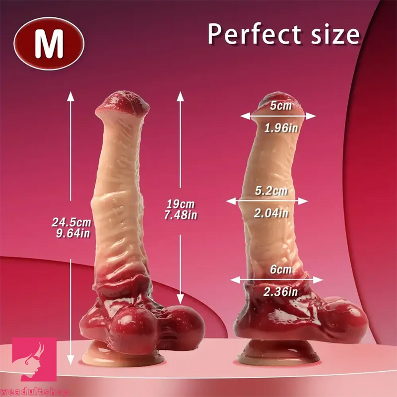 7.48in 9.64in 11.02in Silicone Soft Big Monster Horse Dildo For Real Love