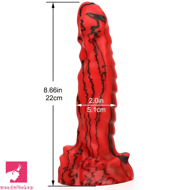 8.66in Unique Design Big Silicone Soft Snake Animal Dildo For Adults