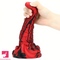 9.64in Large Silicone Unisex Red Tapered Soft Odd Anal Plug Dildo