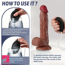 8.85in Realistic Big Real Cumming Dildo For Men Masturbator Orgasm