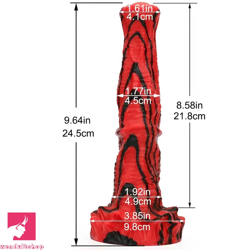 9.64in Realistic Horse Penis Silicone Soft Big Dildo With Suction Cup