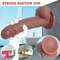 8.6in Real Skin Big Silicone Soft Automatic Vibrating Electric Dildo