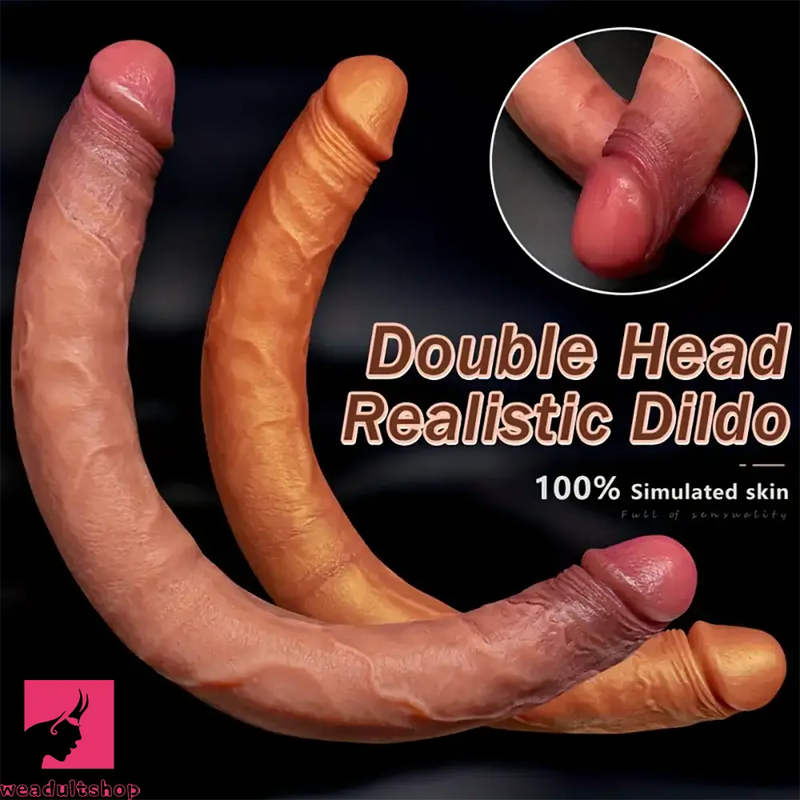 15.74in Soft Silicone Double-Headed Huge Long Anal Dildo For Vagina