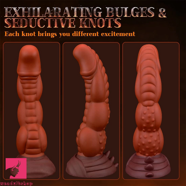 8.5in Monster Prostate Milk Spiked Silicone Soft Cock Fantasy Dildo