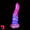 9.21in Colorful Soft Shaped Liquid Silicone Monster Odd Cock Dildo