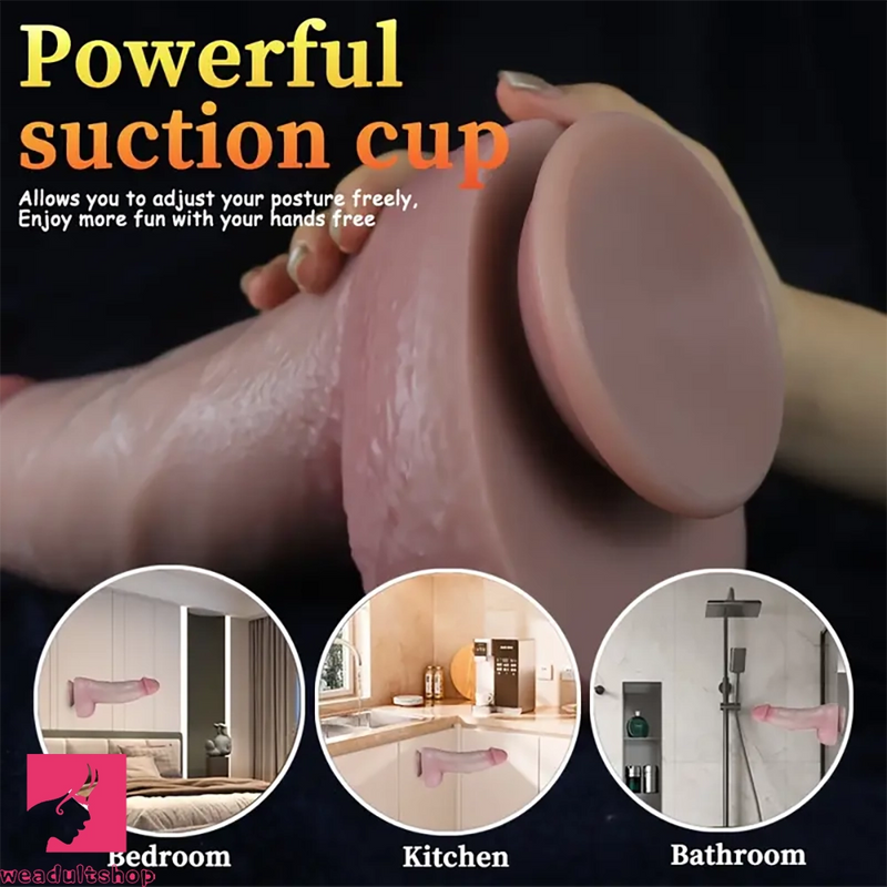 7.87in 9.25in 11.42in Large Realistic Skin Penis Dildo Adult Sex Love