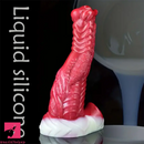 8.15in 9.29in 10.63in Soft Silicone Thick Fantasy Monster Orgasm Dildo