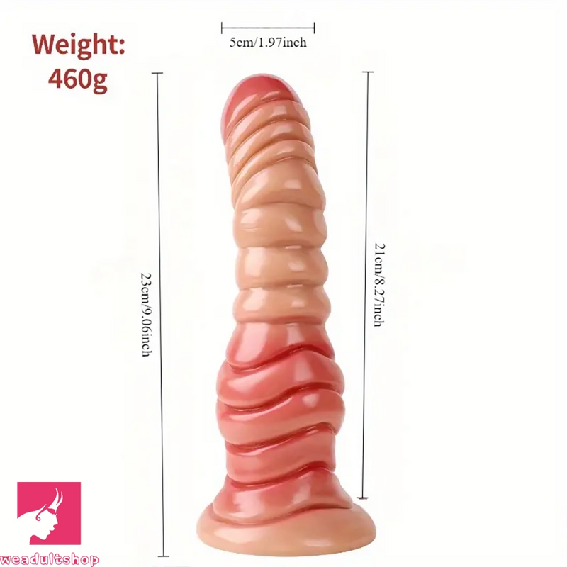 9.06in Large Simulated Penis Fantasy Odd Dildo For Women Men Play