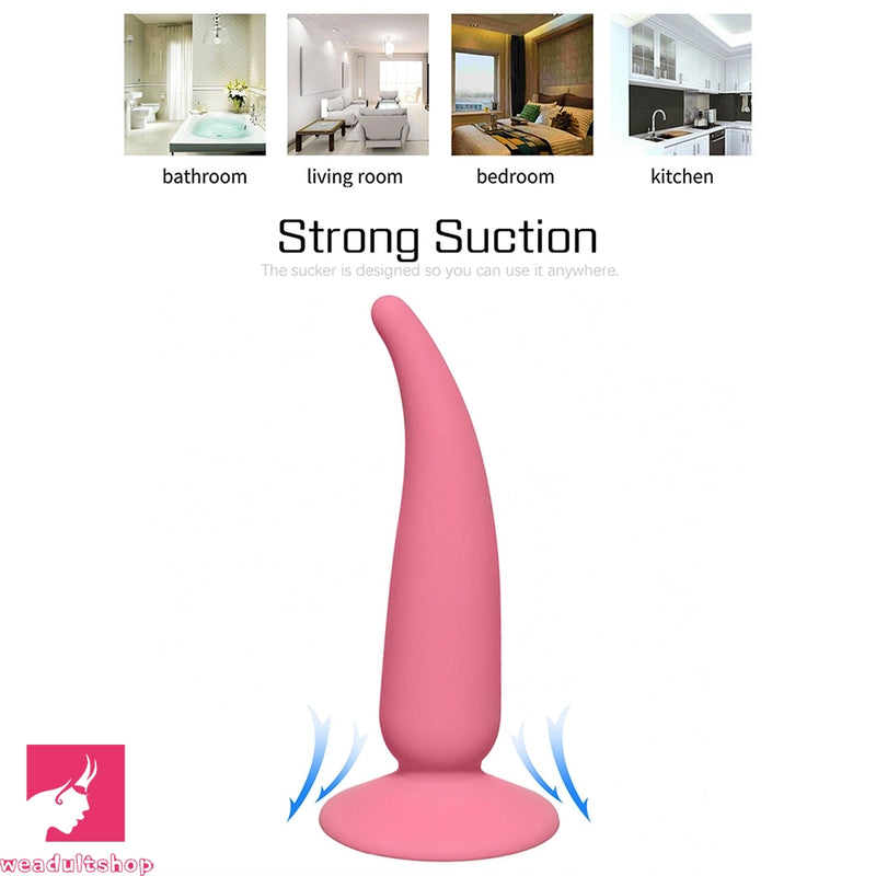 4.72in Soft Silicone Vagina Stimulator Small Adults Anal Plug Dildo