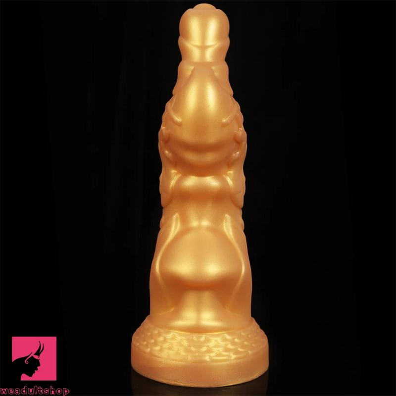 7.75in Monster Golden Dragon Fantasy Dildo For Women Sex Toy