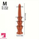 9.45in 11.4in 13.2in Big Silicone Soft Anal Plug Dildo With Butt Beads