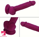 7.28in Lifelike Curved Beginner Dildo Toy For G-Spot Clit Masturbation