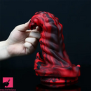 9.05in Silicone Soft Red Black Big Monster Dildo For Prostate Orgasm