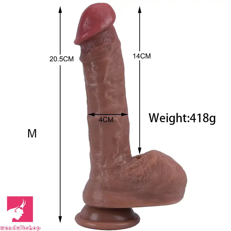 7.09in 8.07in 9.06in 10.24in Realistic Silicone Soft Large Dildo For Love