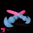 10.03in 12.2in Colorful Luminous Silicone Anal Plug Large Flexible Dildo