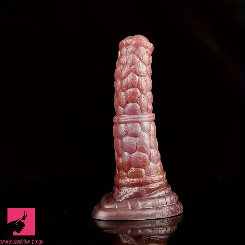 7.08in Fantasy Silicone Soft Dildo Scale Animal Penis Female Love Toy