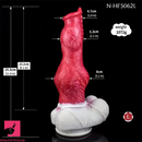 8.66in 9.45in 11.6in Large Dog Knot Silicone Soft Dildo For G-Spot Clit