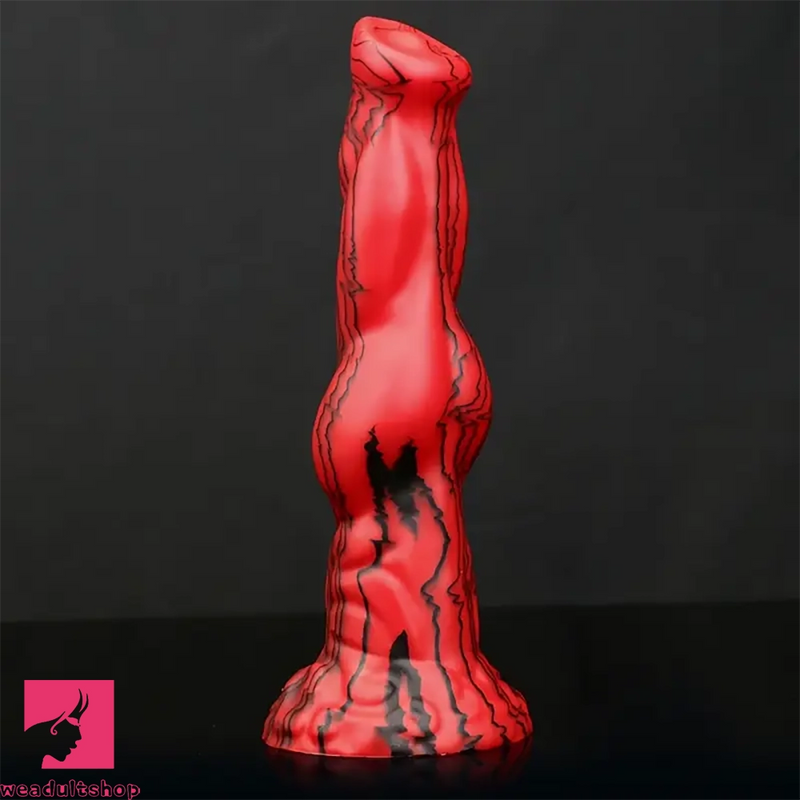 8.46in Realistic Animal Odd Monster Dog Knot Dildo Masturbator