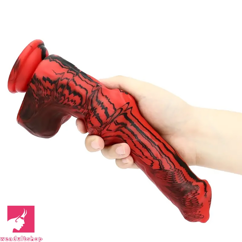 9.64in Realistic Large Dog Penis Silicone Soft Dildo With Real Knots