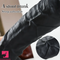 9.4in Realistic Texture Solid Black Silicone Soft Big Dildo For Vagina