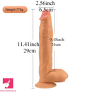 11.41in Large Real PVC Skin Adult Love Dildo For Women Men Sex Using