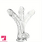 7.5in Clear Realistic Suction Cup Anal Dildo For G-spot Prostate Sex