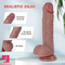 8.6in Real Skin Big Silicone Soft Automatic Vibrating Electric Dildo