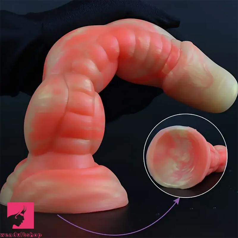 8.3in Silicone Big Soft Monster Odd Dildo For G-spot Anal Sex Clit