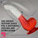 8.27in Soft Silicone Fantasy Gradient Jelly Dildo Masturbator Adult Toy