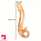 7.1in Handcrafted Glass Curved Anal Dildo For Couples Sex Women