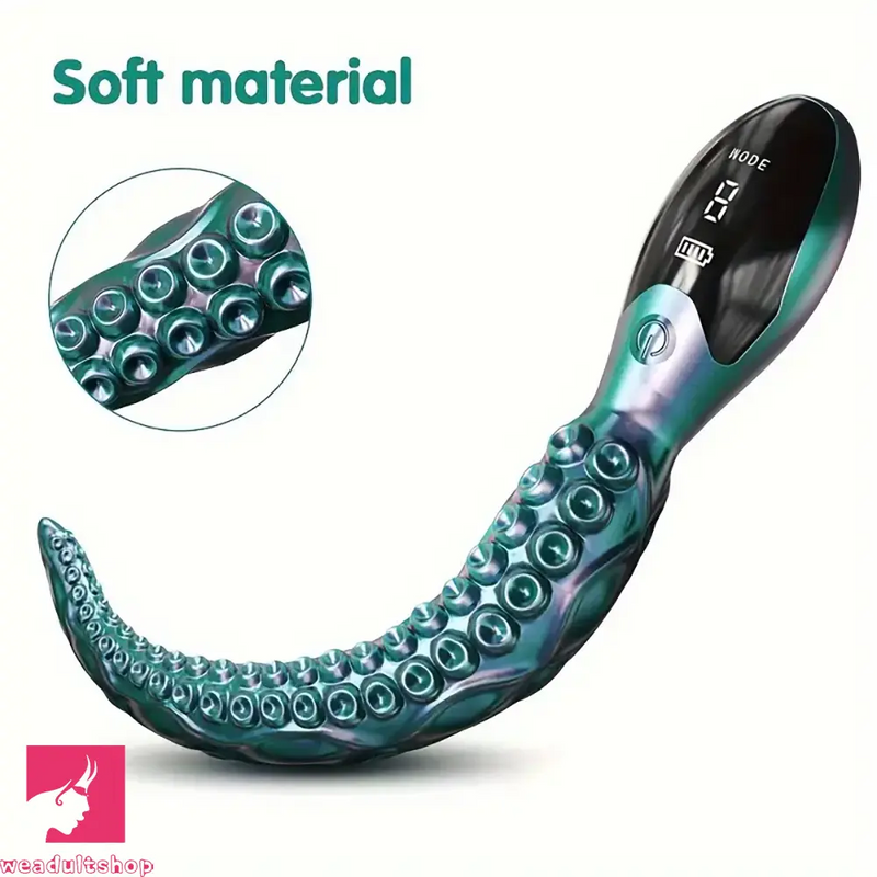 10.6in Octopus Tentacle Clitoral Vibrating Monster LED Display Dildo