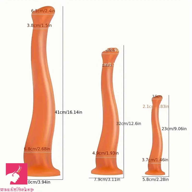 9.06in 12.6in 16.14in Long Huge Anal Plug Silicone Soft Alien Dildo