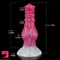 7.28in Dog Knot Silicone Soft Dildo For Women Men Couples G Spot