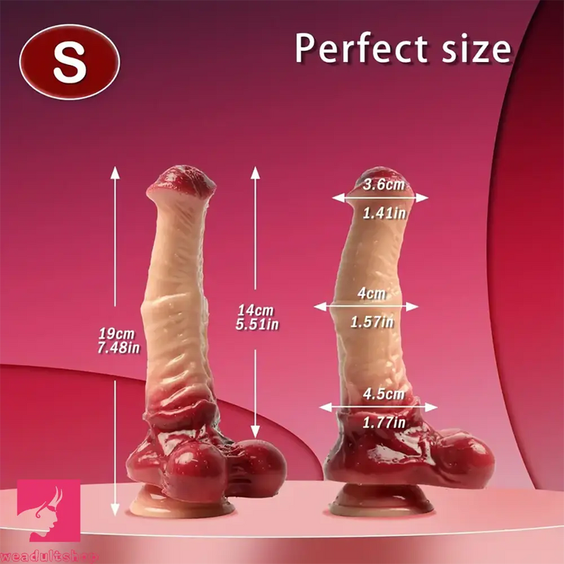 7.48in 9.64in 11.02in Silicone Soft Big Monster Horse Dildo For Real Love