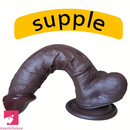 9.84in Soft Silicone Lifelike Big Ebony Dildo For Prostate Training