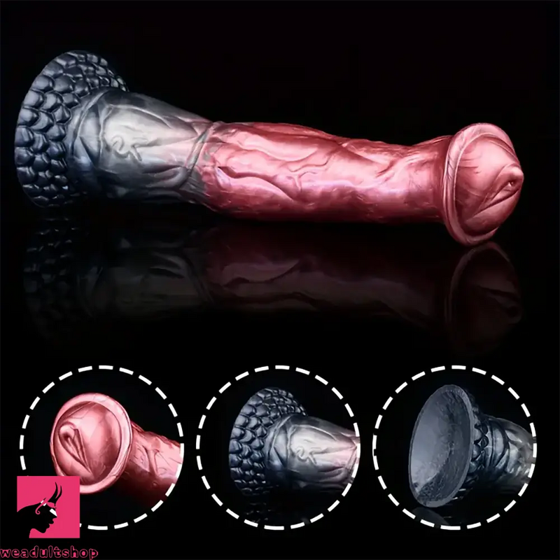 8.43in 10.55in 11.18in 11.22in 12.01in Silicone Soft Horse Big Wide Dildo