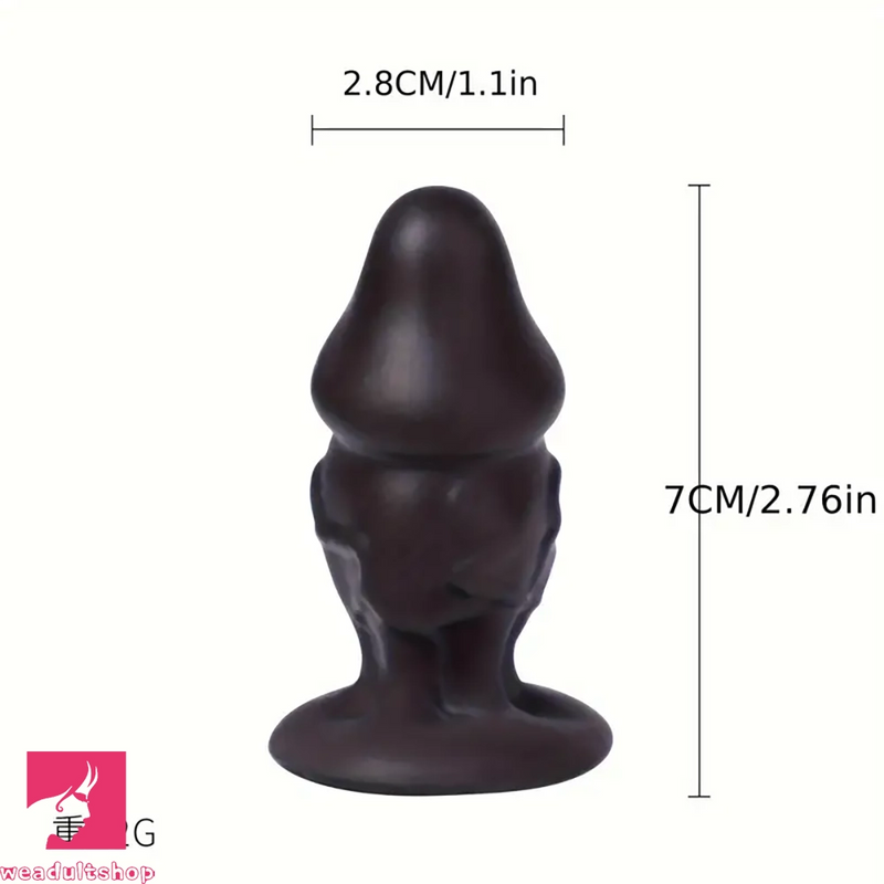 2.76in Small Anal Plug Soft Silicone Mini Beginner-Friendly Dildo