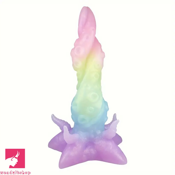 9.44in Colored Silicone Octopus Tentacle Soft Large Dildo Sex Love